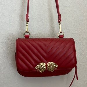 Zara red crossbody bag
